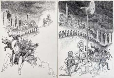 Malik/Paire de dessins originaux sur le theme de "la… | Dagoty