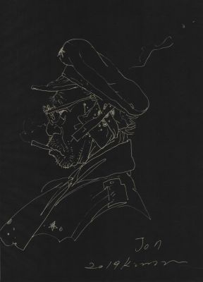 Man smoking by Kim Jung Gi | DiTullio Art Collective
