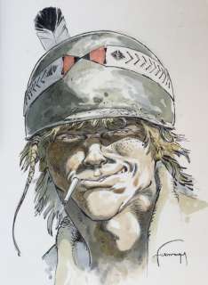 Jeremiah - Illustration originale en couleurs directes pour un Â«Â Ex-LibrisÂ Â» | Catawiki