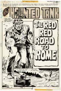 G.I. COMBAT #211 THE HAUNTED TANK 11 PAGE COMPLETE STORY ORIGINAL ART BY SAM GLANZMAN. | Hake’s