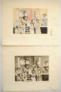 Originele tekening + litho Colin Wilson | Zwiggelaar Auctions