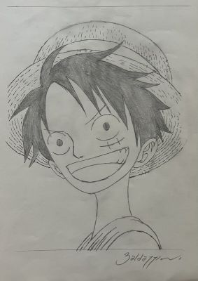 Roberto Baldazzini, Eiichiro Oda (Concept) | Baldazzani, couverture inédite One Piece, Linus#12, 2024. | 2DGalleries