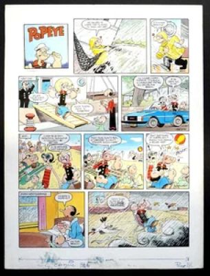 Bill Mevin | Popeye: A Day At The Beach (SIGNED) | Illustration Art Gallery
