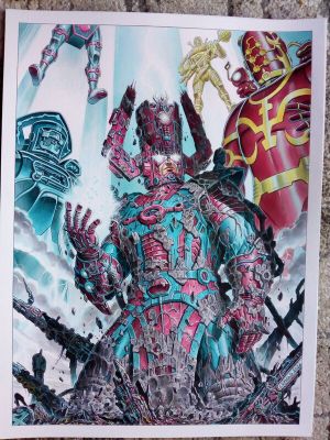 Giorgio Comolo | Galactus vs celestials / giorgio comolo | 2DGalleries