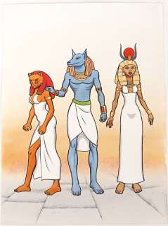 Cebe Dominique Deux... | CEBE Dominique Deux illustrations sur le thème de l’Egypte Encre... | Vermot et Associés