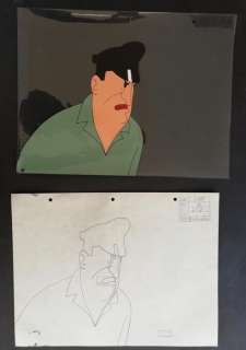 Tintin - Studios Belvision - Celluloïde original  + crayonné "Allan Thomson"  - Le crabe aux pinces d or - EO - (1963) | Catawiki