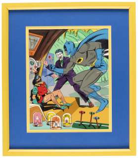 BATMAN & ROBIN VS. THE JOKER FRAMED 1966 WHITMAN FRAME-TRAY PUZZLE ORIGINAL ART. | Hake’s