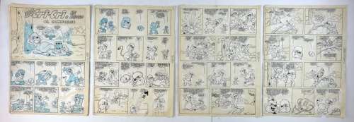 Topino - 4x tavole originale - storia completa | Catawiki