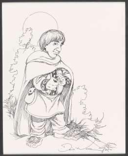 BILBO BAGGINS: THE HOBBIT ORIGINAL ART SKETCH BY DAVID T. WENZEL. | Hake’s