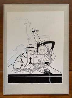 Kolk, Hanco - Originele tekening - Inspecteur Netjes en adjudant B. Gremmel - (2000) | Catawiki