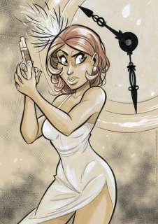 CYRIL TRICHET - EX-LIBRIS A4 SIGNÉ LIMITÉ Ã€ 50 EXEMPLAIRES EXCLUSIF PULP‘S BD - JENNA