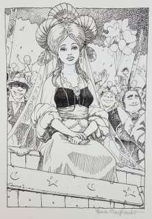 Massimiliano Frezzato - Illustr. Origin. "La Papessa" - Page volante | Catawiki