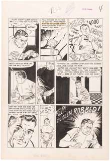 CRIME SUSPENSTORIES #10 COMIC BOOK PAGE ORIGINAL ART BY JOHNNY CRAIG. | Hake’s
