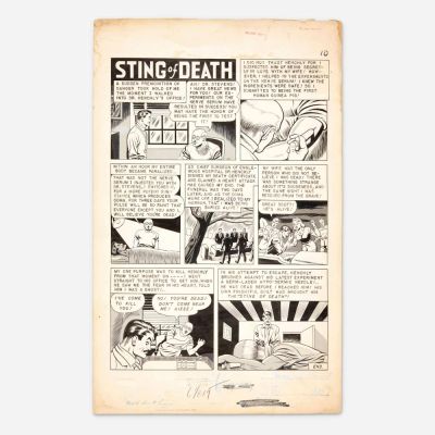 Lot 366 - Walter Palais, Murder Incorporated #2 Story Page 10 (Fox, 1950) | Landry Pop Auctions