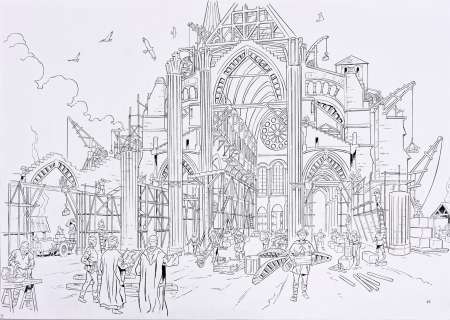 PARENTEAU-DENOËL,... - Lot 278 - PARENTEAU-DENOËL, REGIS (1970) Le chantier de la cathédrale...