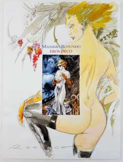 Massimo Rotundo - Illustrazione Originale "Eros Déco" - Page volante - (2018) | Catawiki