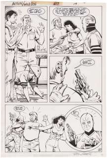ACTION COMICS #617 COMIC BOOK PAGE ORIGINAL ART BY TERRY BEATTY (WILD DOG). | Hake’s