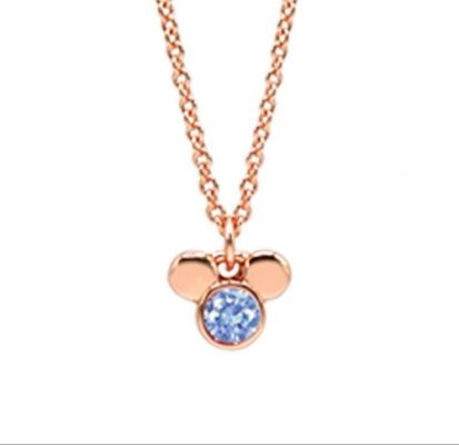 Disney Gioielli Oro Rosa Collana Topolino Pietra Zaffiro Chiaro Confezione... | eBay Europe (Buy It Now)