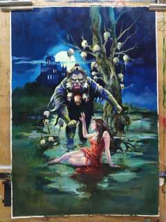 FernÃ¡ndez, Fernando  - Original coverdrawing in colour - Horror book | Catawiki