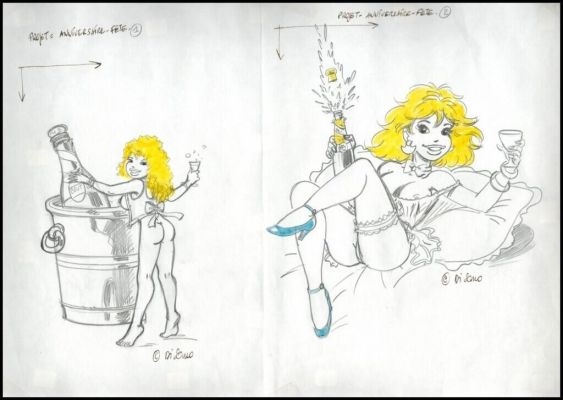 Lot 197 - Di Sano. 2 illustrations originales Cartes | BDEnchères