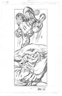 Paul Pelletier - Sketch Pin-Up, Puck and Sasquatch