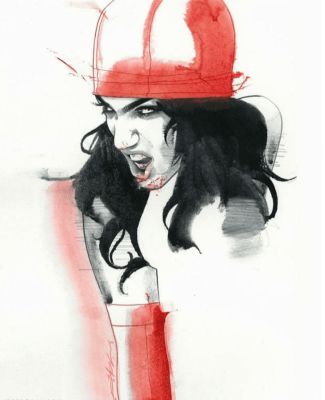 "Elektra" Original Art by Jeff Dekal