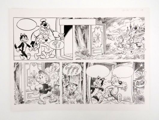 Anonyme Demi Planche... | ANONYME Demi planche avec Pif et Hercule 23 x 32 c... | Vermot et Associés