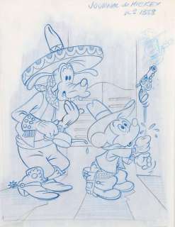 Walt Disney | Illustration Ã  la mine de plomb et crayon bleu po… | Banque Dessinée