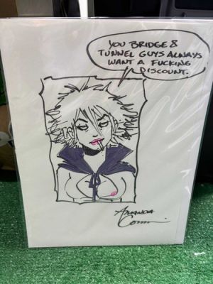 Amanda Conner Original Sketch Art Signed Convention Sketch The Pro Comic Artist | eBay US (Buy It Now)