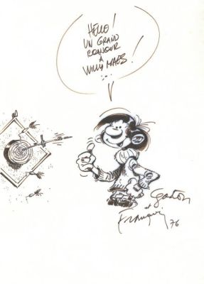 Lot 404 - Franquin. Dessin original dédicacé | BDEnchères