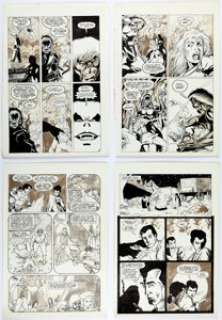 M. C. Wyman and Terry Pallot - Subspecies #4 Story Page Original Art Group of 10 (Malibu/Eternity, 1991).