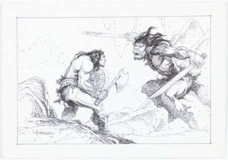 Hannibal Ibarra - Attack Illustration Original Art (2008)....