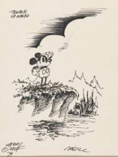 Dan O’Neill - Mickey Mouse / Mouse Liberation Front Illustrations Original Art Group of 5 (c. 1970s).... (Total: 5 Items) | Heritage