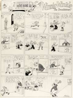 Martin Branner | Winnie Winkle Sunday Comic Strip Original Art dated 11-9-30 (Chicago Tribune, 1930). ... | Heritage