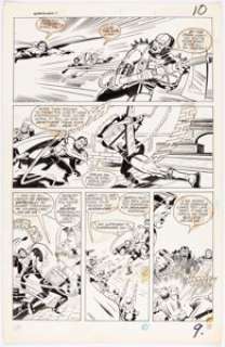 Greg Theakston [Jack Kirby lightboxed] - Super Powers Vol.2 #4 Story Page 9 Original Art (DC, 1985)....