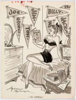 Jefferson Machamer - Jest September-1957 Illustration Original Art (Humorama, 1957)....