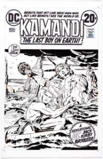 Bruce McCorkindale - Kamandi #1 Cover Recreation Original Art (undated). ...