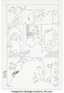 Unidentified Alternative Art Comic Artist - Jim Lawson and Peter Laird Tales of the TMNT #5 Story Page 13 Original Art (Mirage, 2004)....