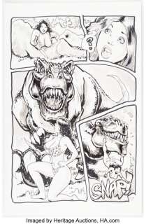 Unidentified Alternative Art Comic Artist - Devon Massey Cavewoman: The Many Faces of Meriem Story Page 17 Original Art (Basement, 2013)....