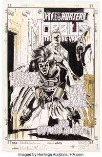 Napolitano, Nick | Nick Napolitano and Ralph Cabrera Morbius: The Living Vampire #23 Cover Original Art (Marvel, 1994).... | Heritage