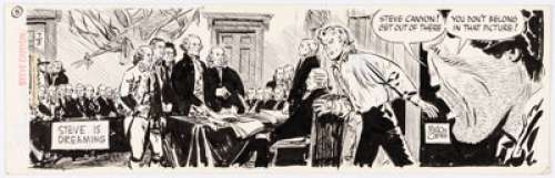 Caniff, Milton | Milton Caniff Steve Canyon Daily Comic Strip Original Art dated 7-2-76 (Field Enterprises, 1976). ... | Heritage