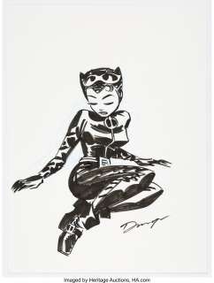 Cooke, Darwyn | Darwyn Cooke - Catwoman Illustration Original Art (undated).... | Heritage