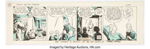 Caniff, Milton | Milton Caniff Terry and the Pirates Daily Comic Strip Original Art dated 12-28-37 (Chicago Tribune-New York News S... | Heritage