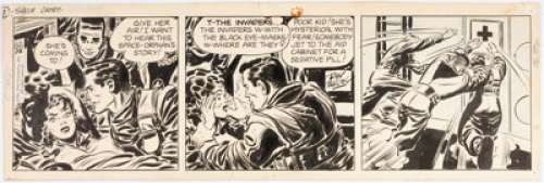 Bailey, Ray | Ray Bailey Tom Corbett, Space Cadet Daily Comic Strip Original Art dated 10-15-51 (Field Enterprises, Inc., 1951).... | Heritage