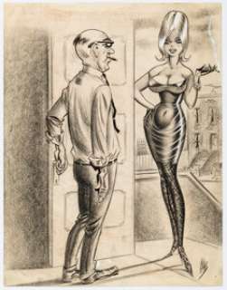 Ward, Bill | Bill Ward - Men’s Magazine Illustration Original Art (c. 1950s).... | Heritage