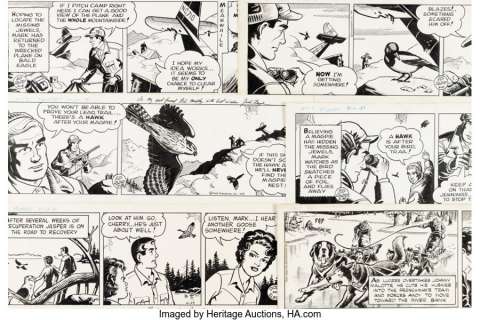 Dodd, Ed - Ed Dodd Mark Trail Daily Comic Strip Original Art Group of 10 (The Hall Syndicate, 1955-1981). ... (Total: 10 Original Art)