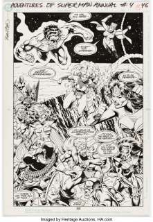 McLeod, Bob | Bob McLeod Adventures of Superman Annual #4 Splash Page 46 Original Art (DC, 1992).... | Heritage
