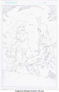 Rubi, Mel - Mel Rubi Spider-Man / Red Sonja #1 Splash Page 23 Original Art (Marvel, 2007)....