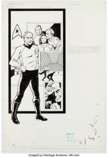 Bové, Steven - Steven Bové and Dell Barras Who‘s Who in Star Trek #1 Benjamin Finney Illustration Original Art (DC, 1987)....