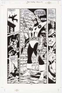 Jurgens, Dan | Dan Jurgens and Bob Layton The Power Company: Manhunter #1 Story Page 11 Original Art (DC, 2002).... | Heritage
